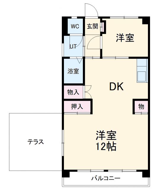 名古屋市名東区大針のマンションの間取り