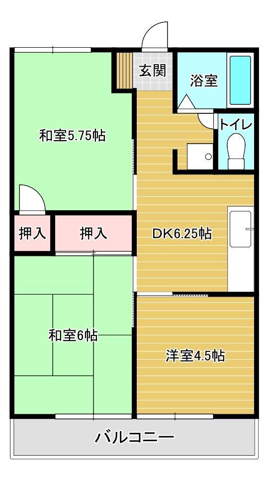 プレジール常盤の間取り