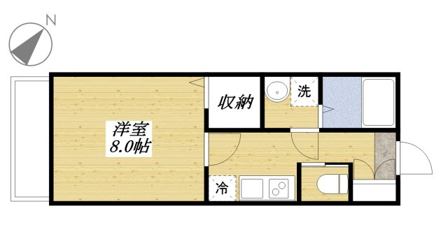 MELDIA拝島IIの間取り