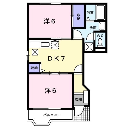 カクタス・ガーデン　Iの間取り