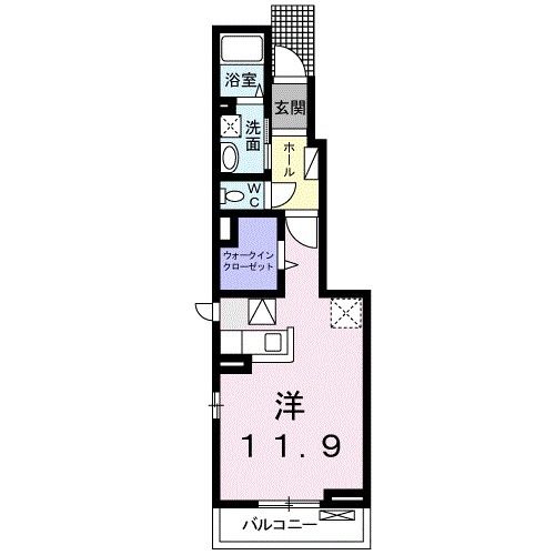 いちき串木野市東島平町のアパートの間取り