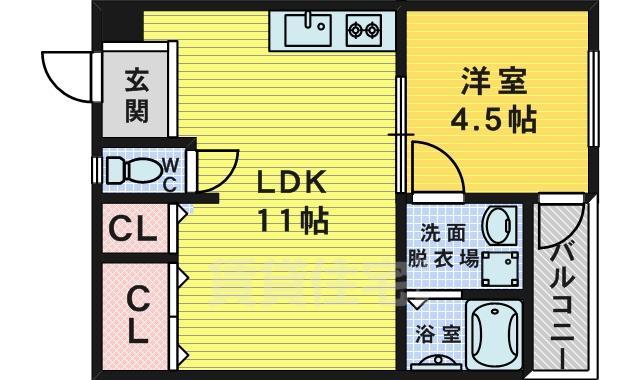 マンション緑の間取り