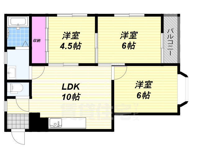 かくお第3マンションの間取り