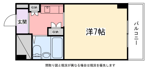 飾磨中村コーポの間取り