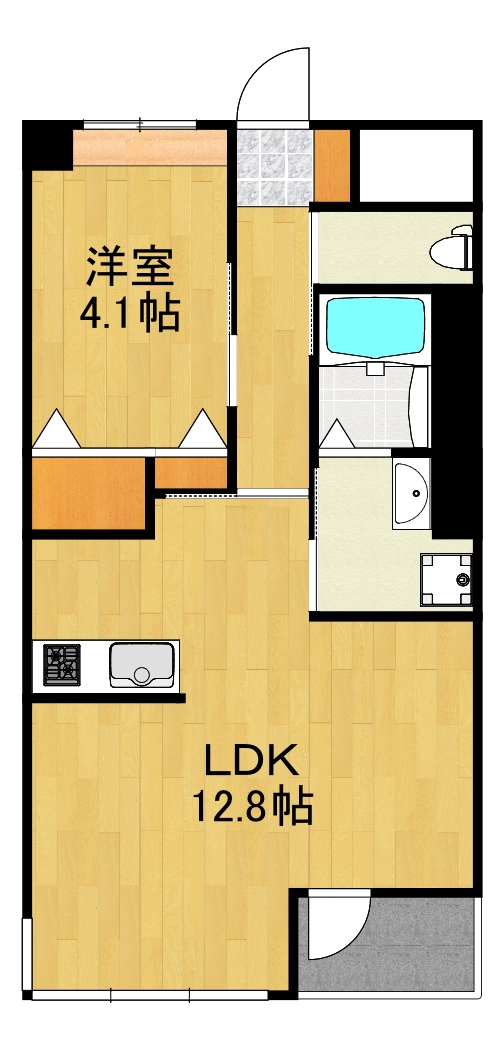 横浜市都筑区東方町のマンションの間取り