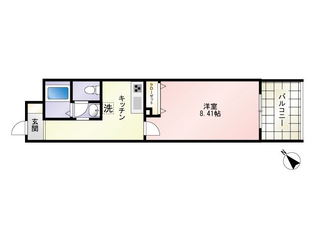 広島市中区昭和町のマンションの間取り