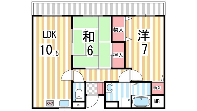 エイチ・ツーオー深野（旧リヴェール深野）の間取り