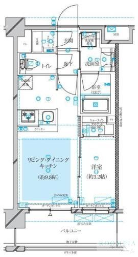 コージーコート蕨の間取り