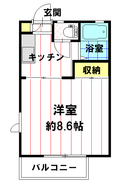 レーベン美里　B棟の間取り