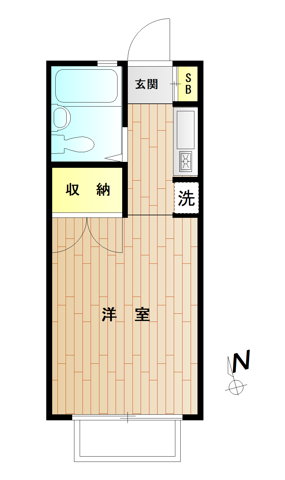 ジュネスAの間取り