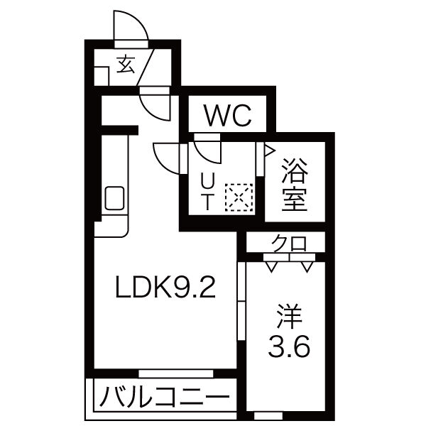 ラビスタアイワヒルズIの間取り