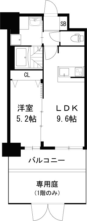 吹田市江の木町のマンションの間取り