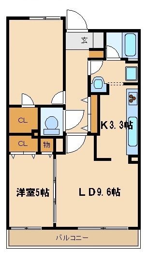 町田市旭町のマンションの間取り