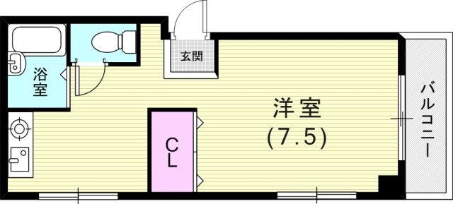 佑貴ビル阪急六甲の間取り