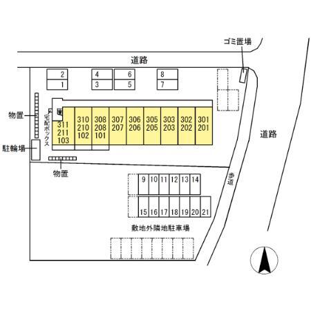 【Ｄ－ｒｏｏｍ太日通の駐車場】