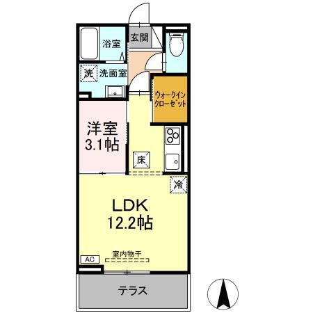 Ｄ－ｒｏｏｍ太日通の間取り