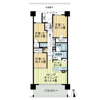 【ONE PARK RESIDENTIAL TOWERSの間取り】