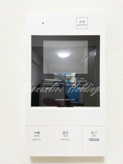 セキュリティ　モニタ付インターホンで安心♪