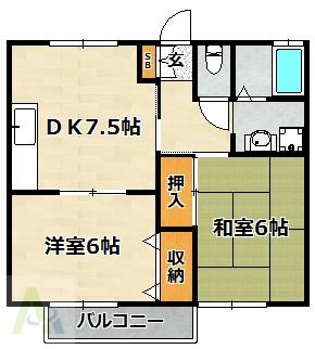 ハイツ平成の間取り写真