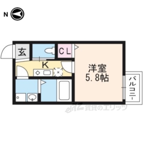 GARNETRESIDENCEMIYAの間取り写真