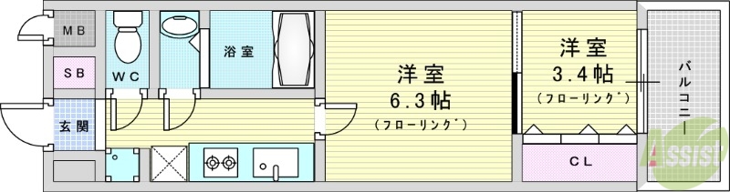 スプランディッド8の間取り写真