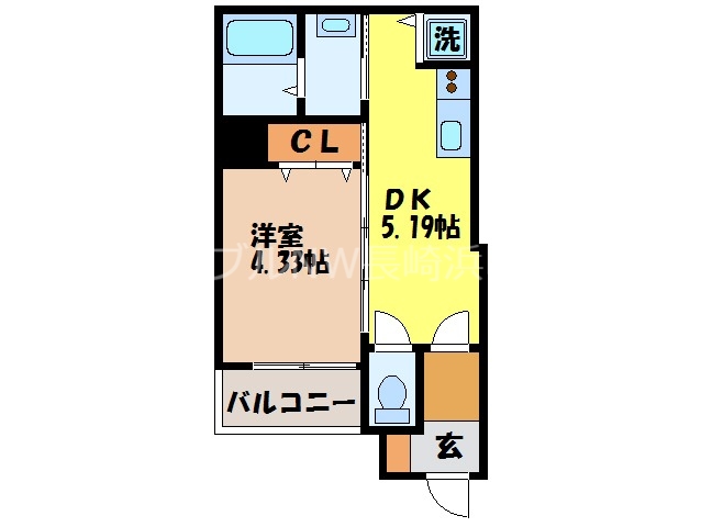 クオーレ浜町の間取り