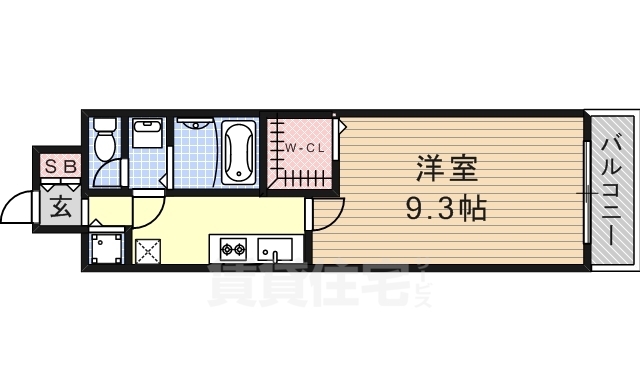 名古屋市昭和区桜山町のマンションの間取り