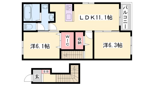 メゾンドアポロンの間取り