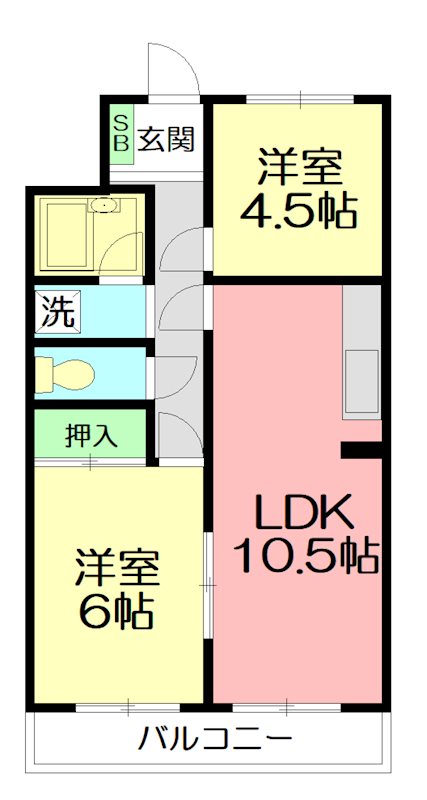 カインド不二No.2の間取り