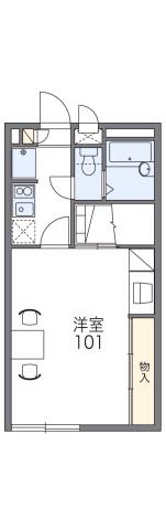 レオパレスクオーレの間取り