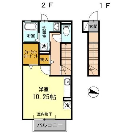 ヴィラ小山　Ａの間取り