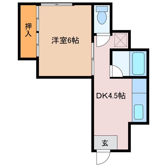 志摩市阿児町鵜方のアパートの間取り