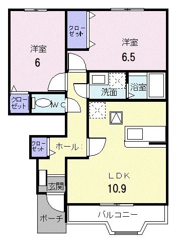 ラフレシールウエストの間取り