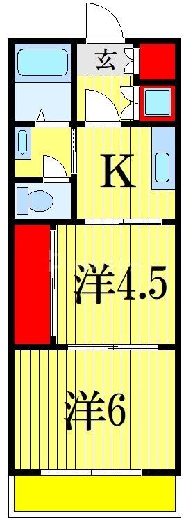 オキナマンションの間取り