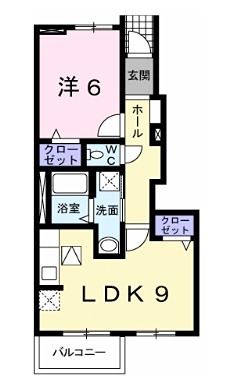 揖保郡太子町太田のアパートの間取り