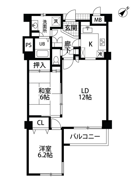 ロイヤルマンションの間取り