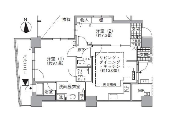 アクティ汐留の間取り