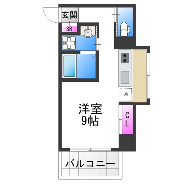 【ＪＪＣＯＵＲＴ磯路３の間取り】