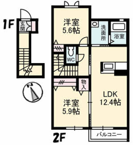 ヴィアソーレ光の間取り