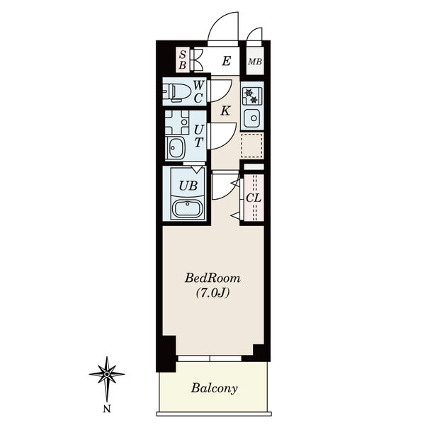 【S-RESIDENCE名駅NorthIIの間取り】