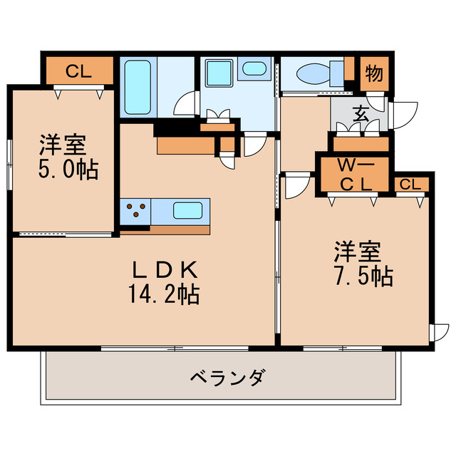 アヴァンセテラス白壁の間取り