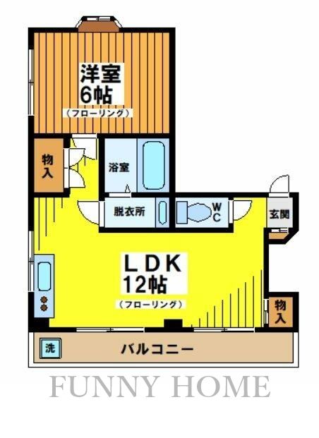 世田谷区赤堤のマンションの間取り