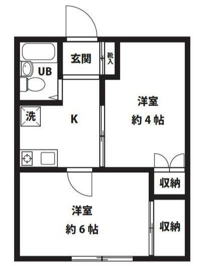 小田原市中里のアパートの間取り