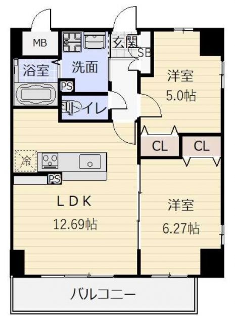 仮称）西大路　新築ＰＪの間取り