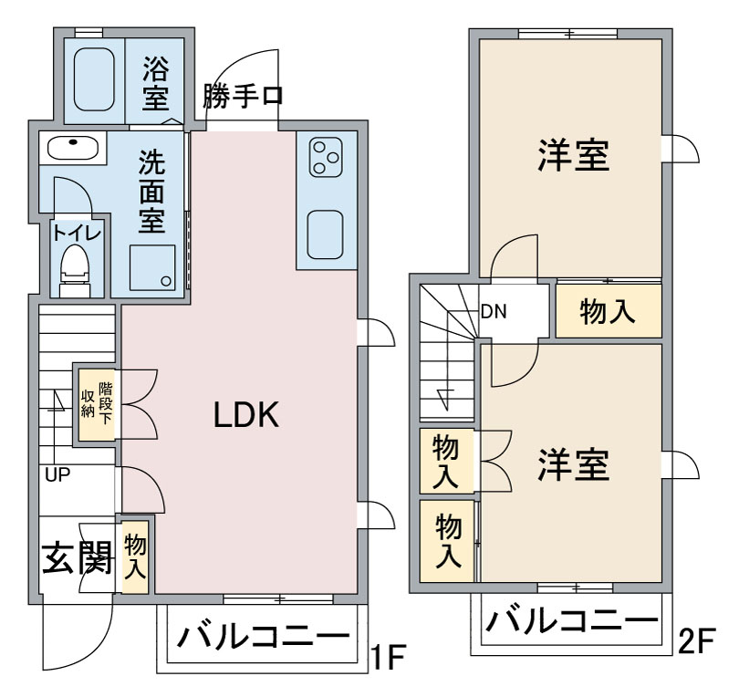 【ＳＵＮＳＵＮ藤塚の間取り】