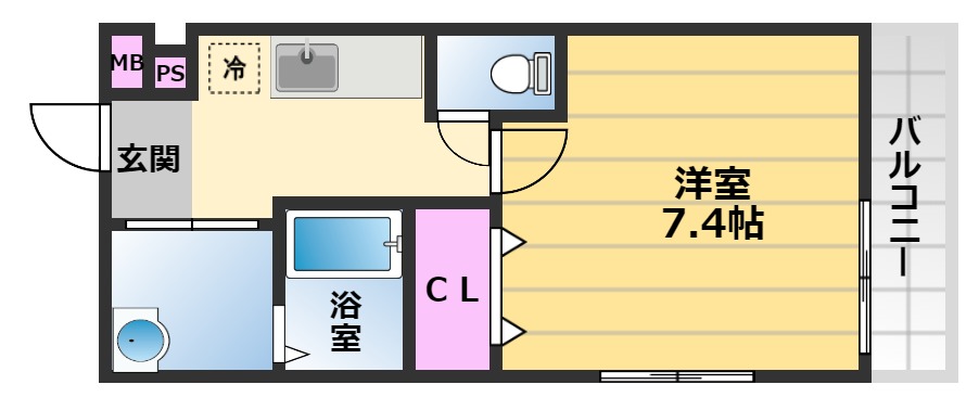 フジパレス堺もずノース1番館の間取り