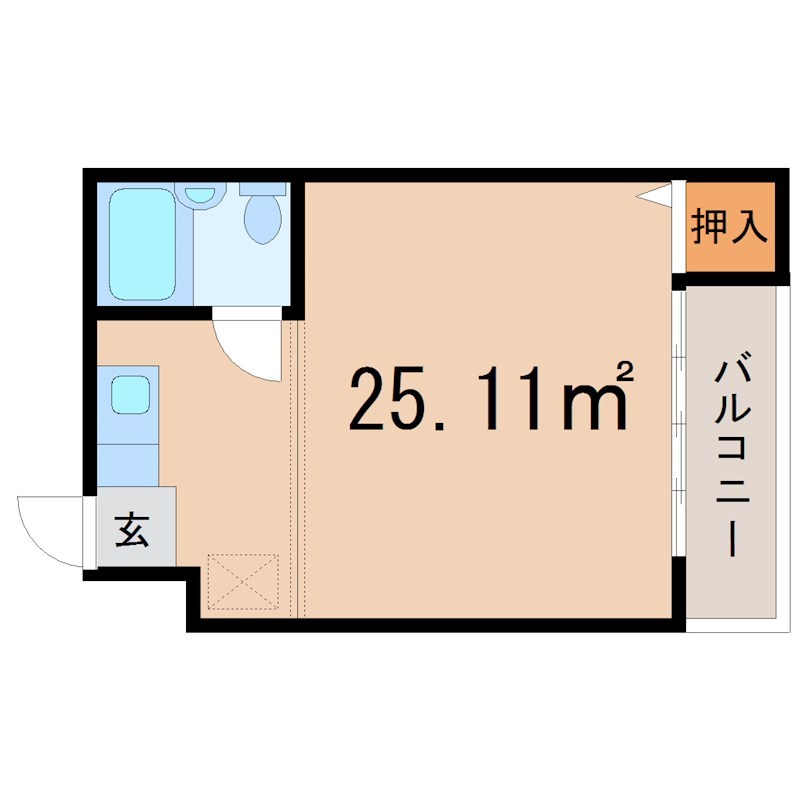 守山市守山のアパートの間取り