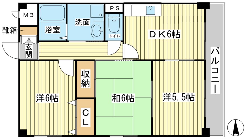 プレステージ赤穂南の間取り