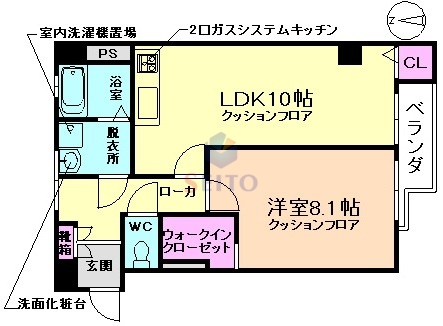 Ｋ－ｆｌａｔ（ケーフラット）の間取り