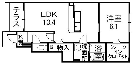 アルカンシェル　なないろの間取り